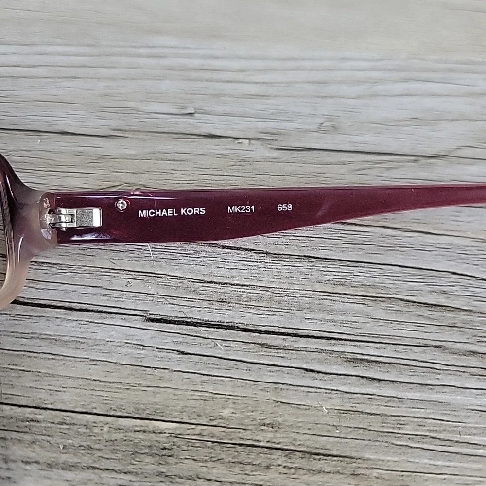 Michael Kors‎ MK231 658 Eyeglasses Frame Women Red Rectangular Plastic 52-16-135